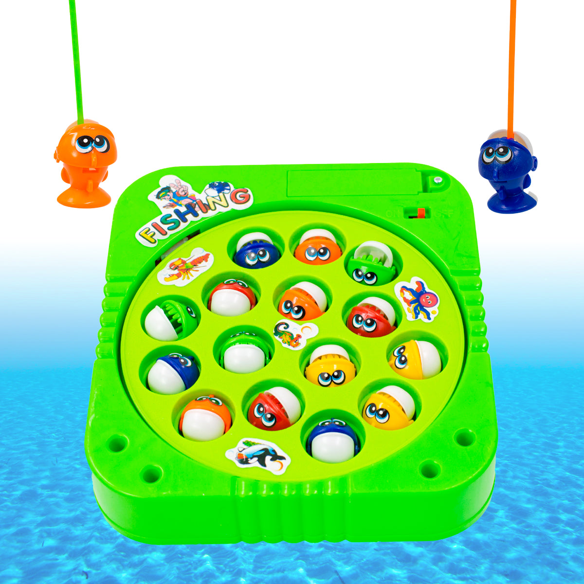 Brinquedo Pesca Pega Peixe Jogo Pescaria Infantil Giratorio A Pilha