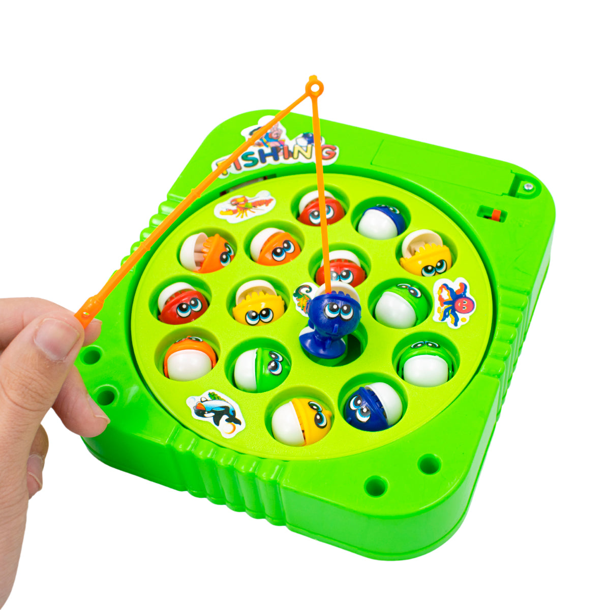 Brinquedo Pesca Pega Peixe Jogo Pescaria Infantil Giratorio A Pilha