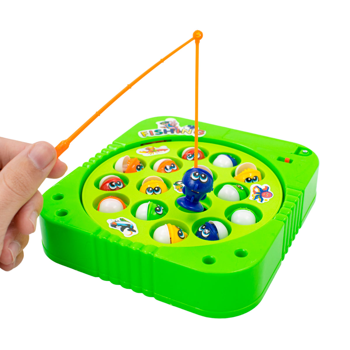 Brinquedo Pesca Pega Peixe Jogo Pescaria Infantil Giratorio A Pilha