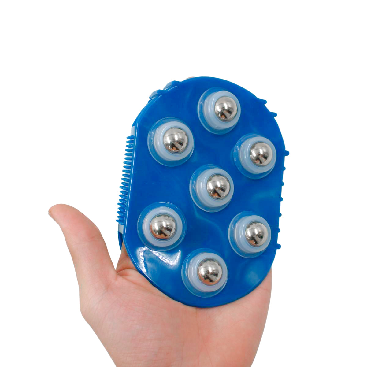 Massageador Luva Corporal Massagem Estetica Manual 7 Esferas Portatil Costas Pescoço Relaxamento