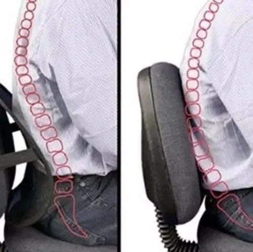 Apoio Suporte Lombar Encosto Postura Ergonômico Para Cadeira