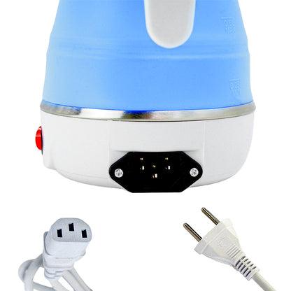 Chaleira Eletrica Dobravel Jarra Bule Silicone 600W 110v 600ml Portatil