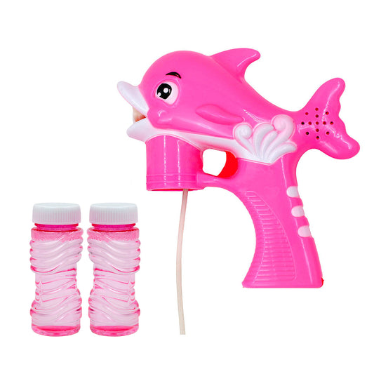 Lança Bolhas De Sabão Pistola Lançador De Bolinhas Golfinho