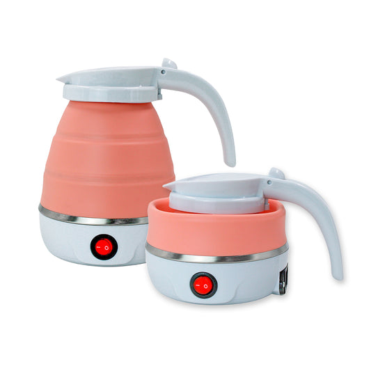 Chaleira Eletrica Dobravel Jarra Bule Silicone 600W 110v 600ml Portatil