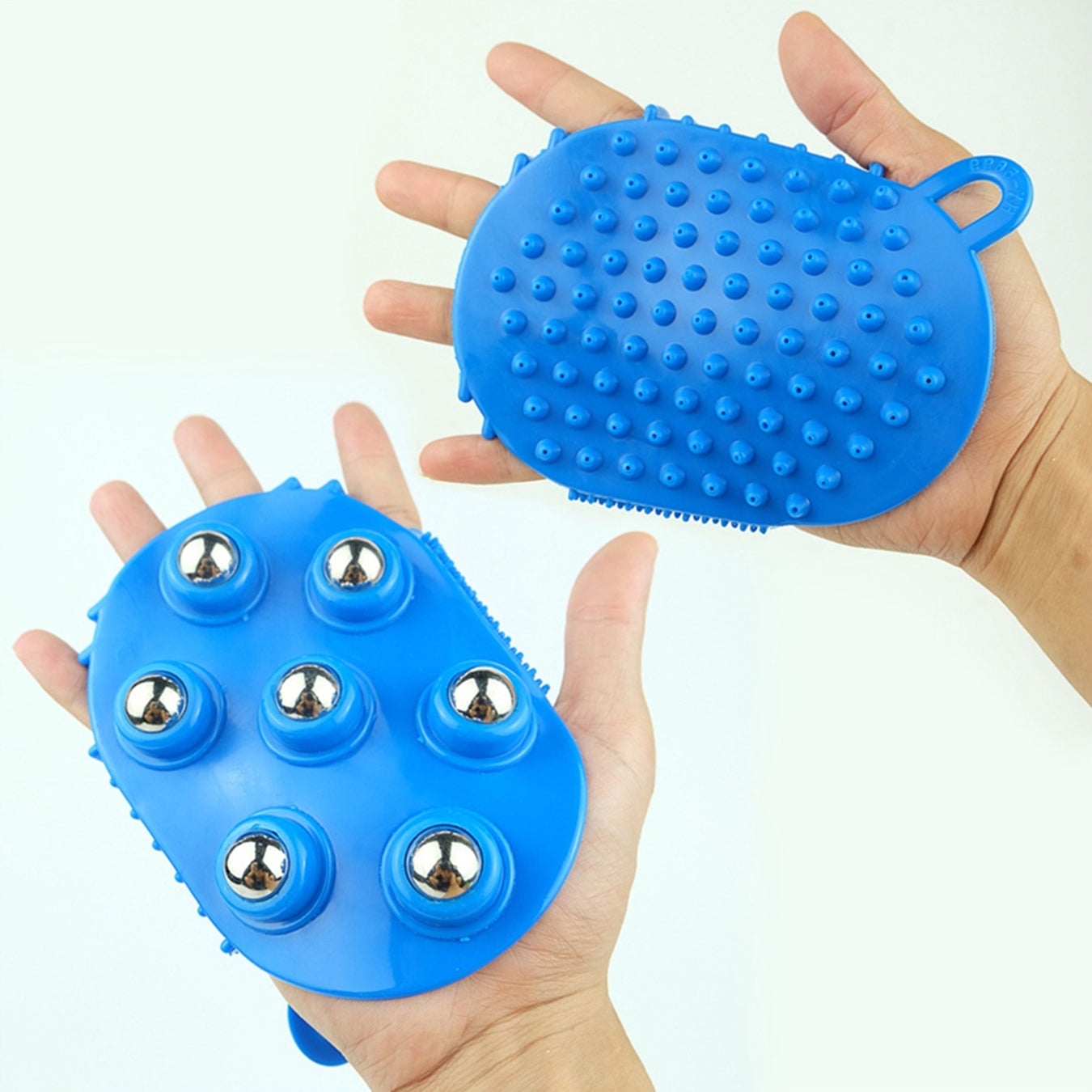 Massageador Luva Corporal Massagem Estetica Manual 7 Esferas Portatil Costas Pescoço Relaxamento