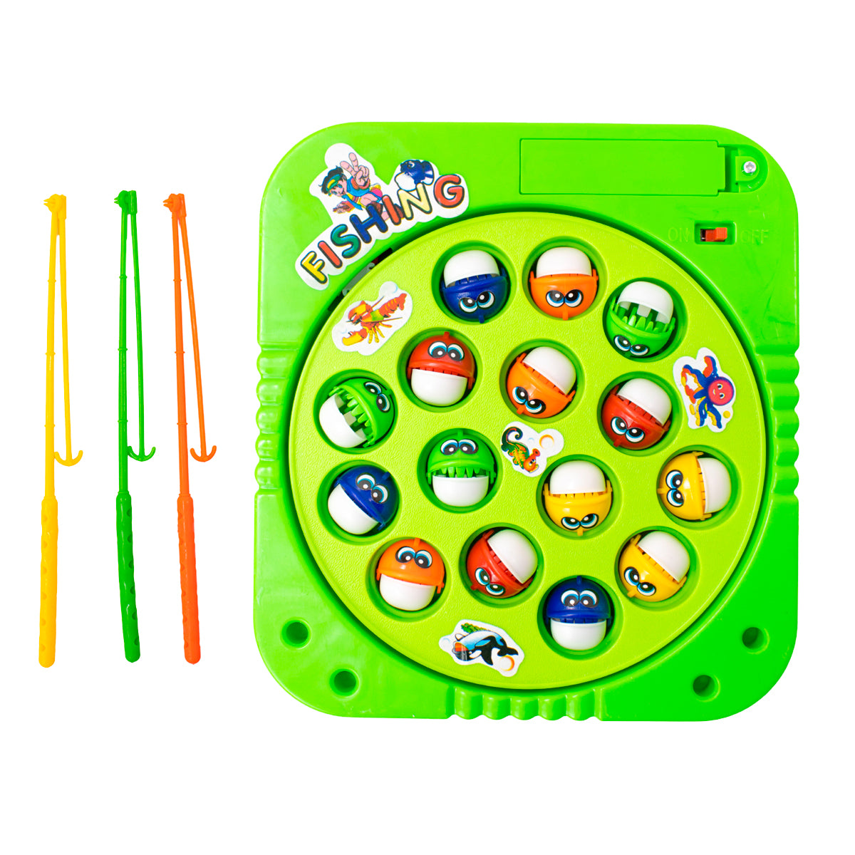 Brinquedo Pesca Pega Peixe Jogo Pescaria Infantil Giratorio A Pilha