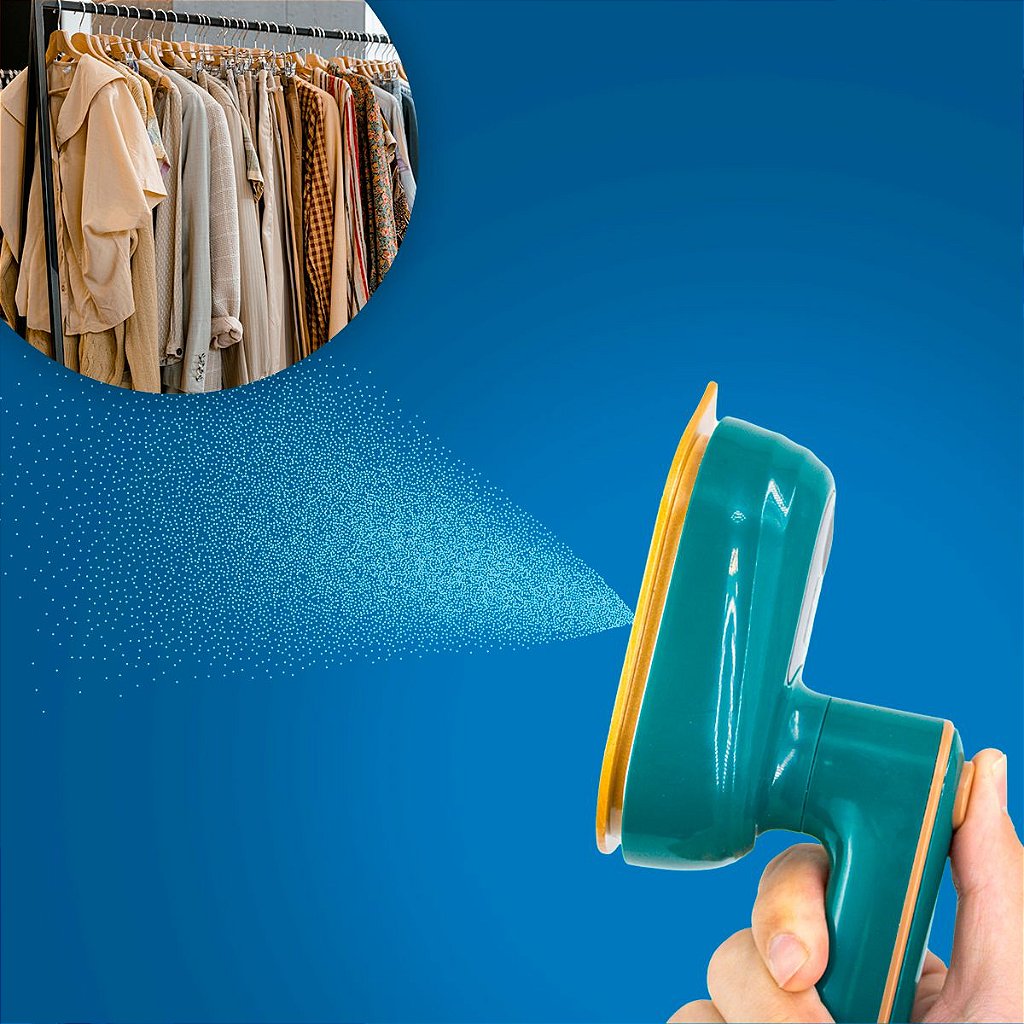 Mini Ferro De Passar Roupa Giratorio Portatil A Vapor Viagem Cabe Na Mala