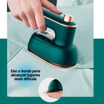 Mini Ferro De Passar Roupa Giratorio Portatil A Vapor Viagem Cabe Na Mala