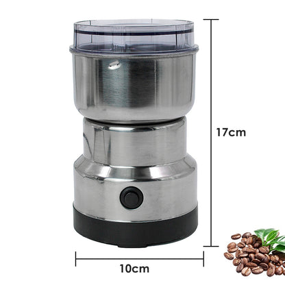 Moedor Triturador De Cafe Sementes Eletrico Aço Inox Mini 150W 110v