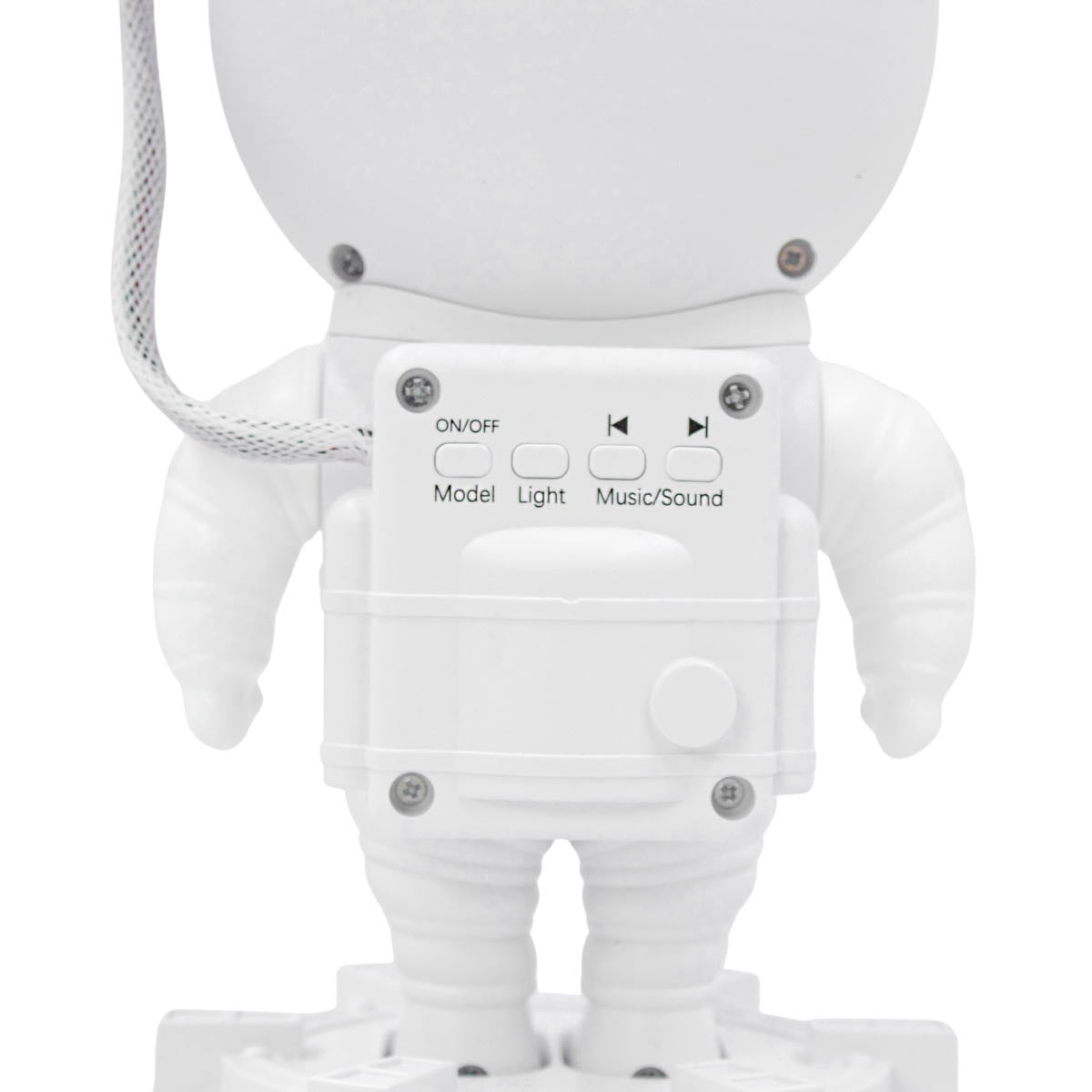 Luminaria Astronauta Projetor De Galaxia Estrelas Luz Som Bluetooth USB Alto Falante