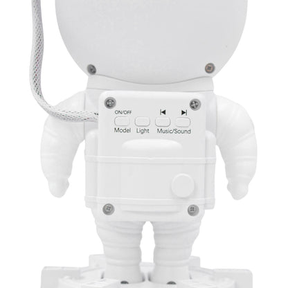 Luminaria Astronauta Projetor De Galaxia Estrelas Luz Som Bluetooth USB Alto Falante