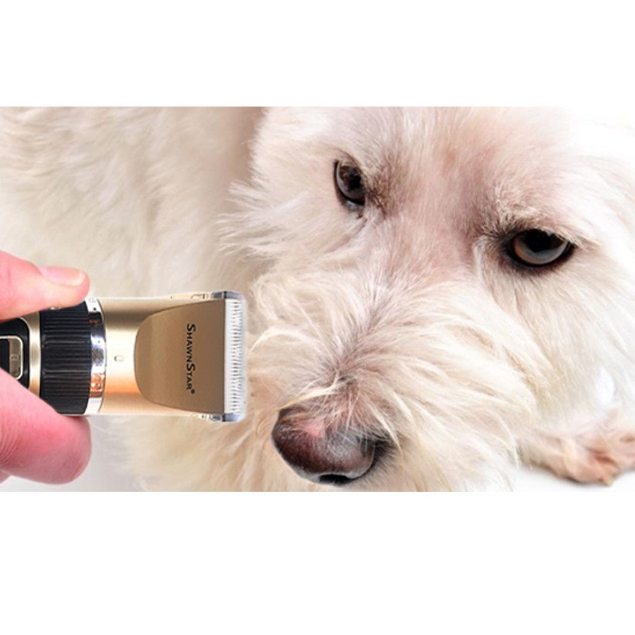 Kit Pet Maquina Recarregavel Tosa De Cães E Gatos